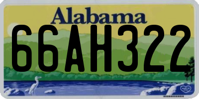 AL license plate 66AH322