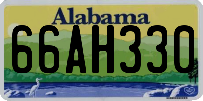 AL license plate 66AH330