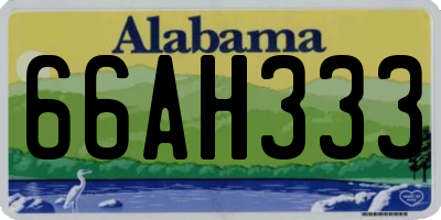 AL license plate 66AH333