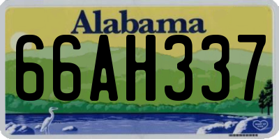 AL license plate 66AH337