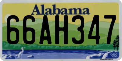 AL license plate 66AH347