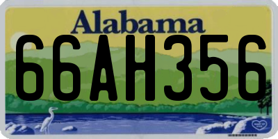 AL license plate 66AH356