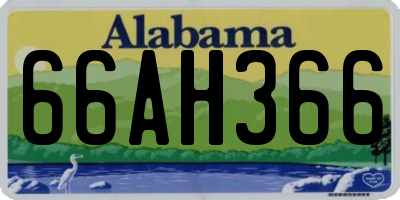 AL license plate 66AH366