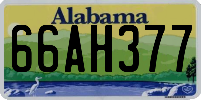AL license plate 66AH377