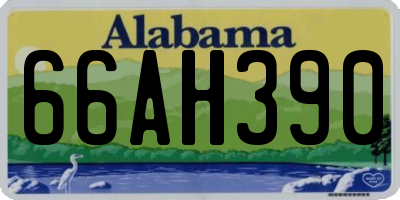 AL license plate 66AH390