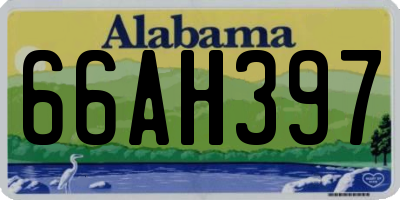 AL license plate 66AH397