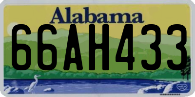 AL license plate 66AH433