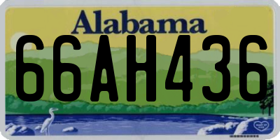AL license plate 66AH436
