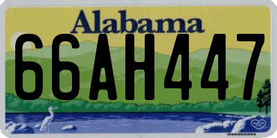 AL license plate 66AH447