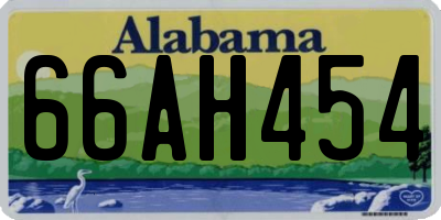 AL license plate 66AH454