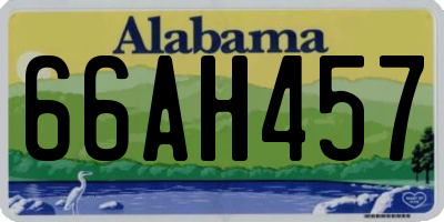 AL license plate 66AH457