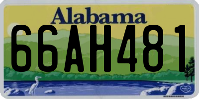 AL license plate 66AH481