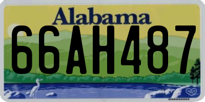 AL license plate 66AH487