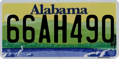 AL license plate 66AH490