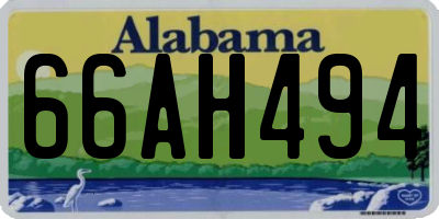 AL license plate 66AH494
