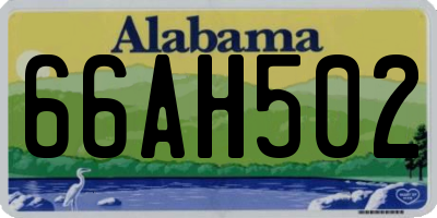AL license plate 66AH502