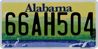 AL license plate 66AH504