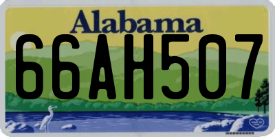 AL license plate 66AH507