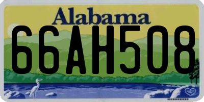 AL license plate 66AH508