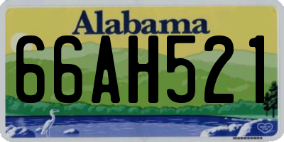AL license plate 66AH521