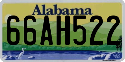 AL license plate 66AH522