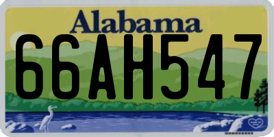 AL license plate 66AH547