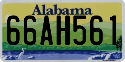 AL license plate 66AH561