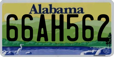 AL license plate 66AH562