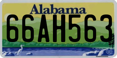 AL license plate 66AH563