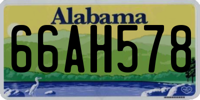 AL license plate 66AH578