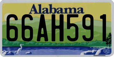 AL license plate 66AH591