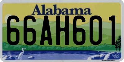 AL license plate 66AH601