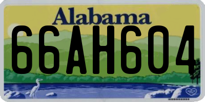 AL license plate 66AH604