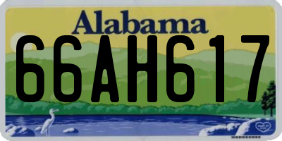 AL license plate 66AH617