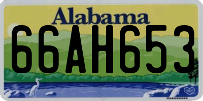 AL license plate 66AH653