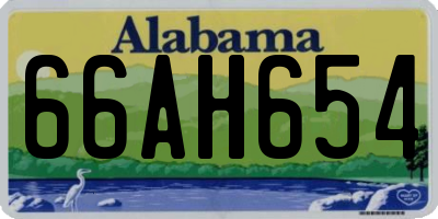 AL license plate 66AH654