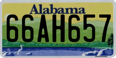 AL license plate 66AH657