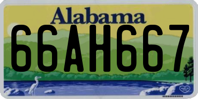 AL license plate 66AH667