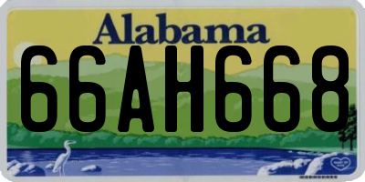 AL license plate 66AH668