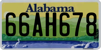 AL license plate 66AH678