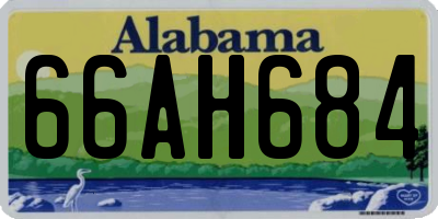 AL license plate 66AH684