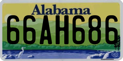 AL license plate 66AH686