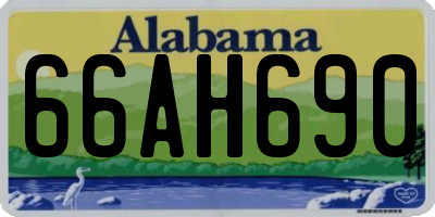 AL license plate 66AH690