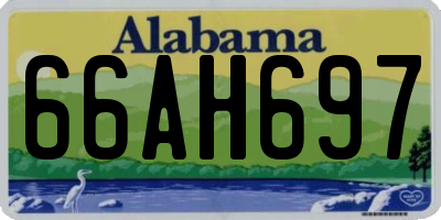 AL license plate 66AH697