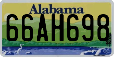 AL license plate 66AH698