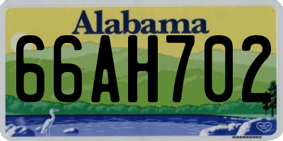 AL license plate 66AH702