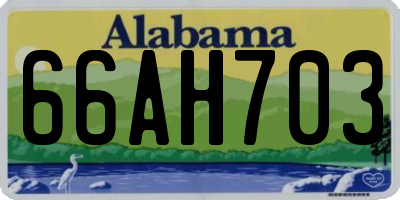 AL license plate 66AH703