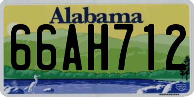 AL license plate 66AH712