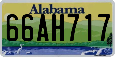 AL license plate 66AH717