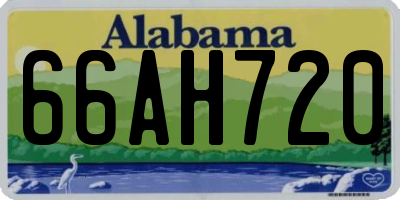 AL license plate 66AH720